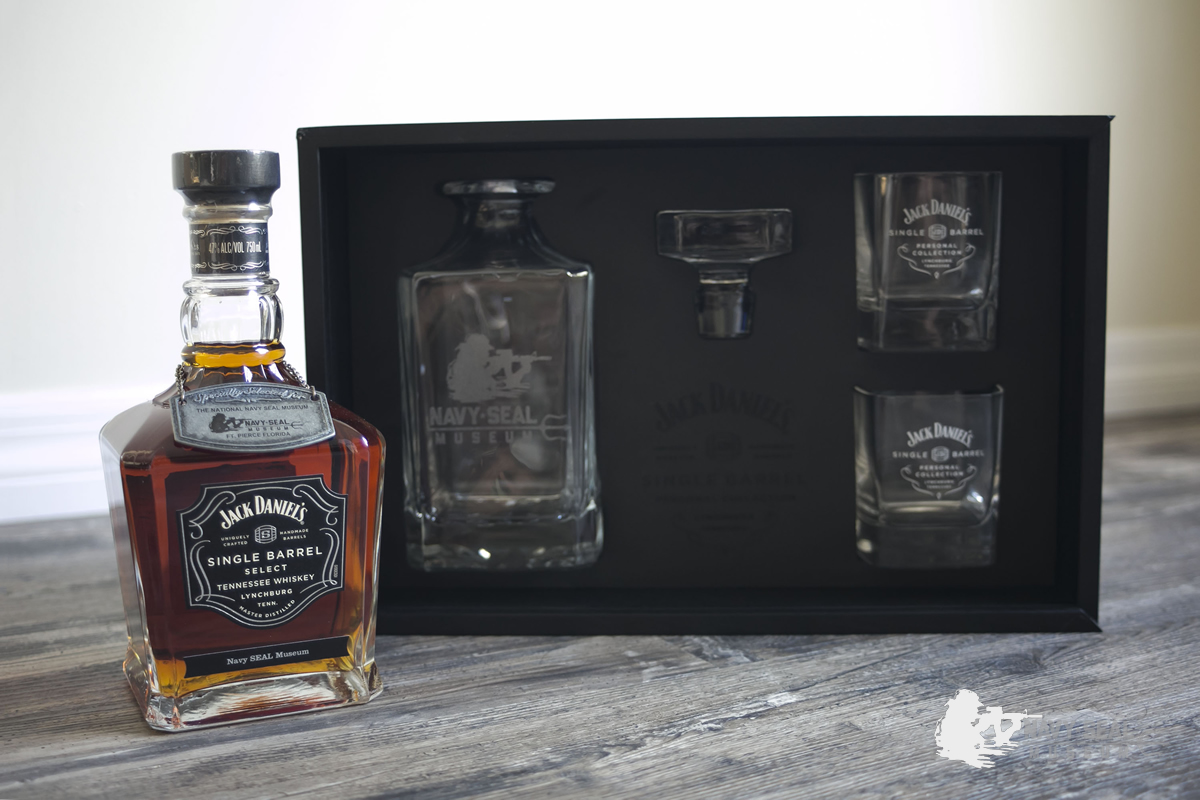 Navy SEAL Museum Decanter with Signature Jack Daniel’s Single Barrel Collection Bottled Exclusively for the Navy SEAL Museum