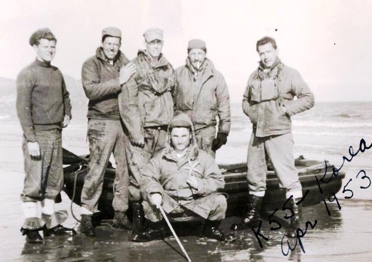 April 1953: Korea deployed UDT men in cold-weather fatigues