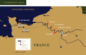 World War II Museum Travel Itinerary Map