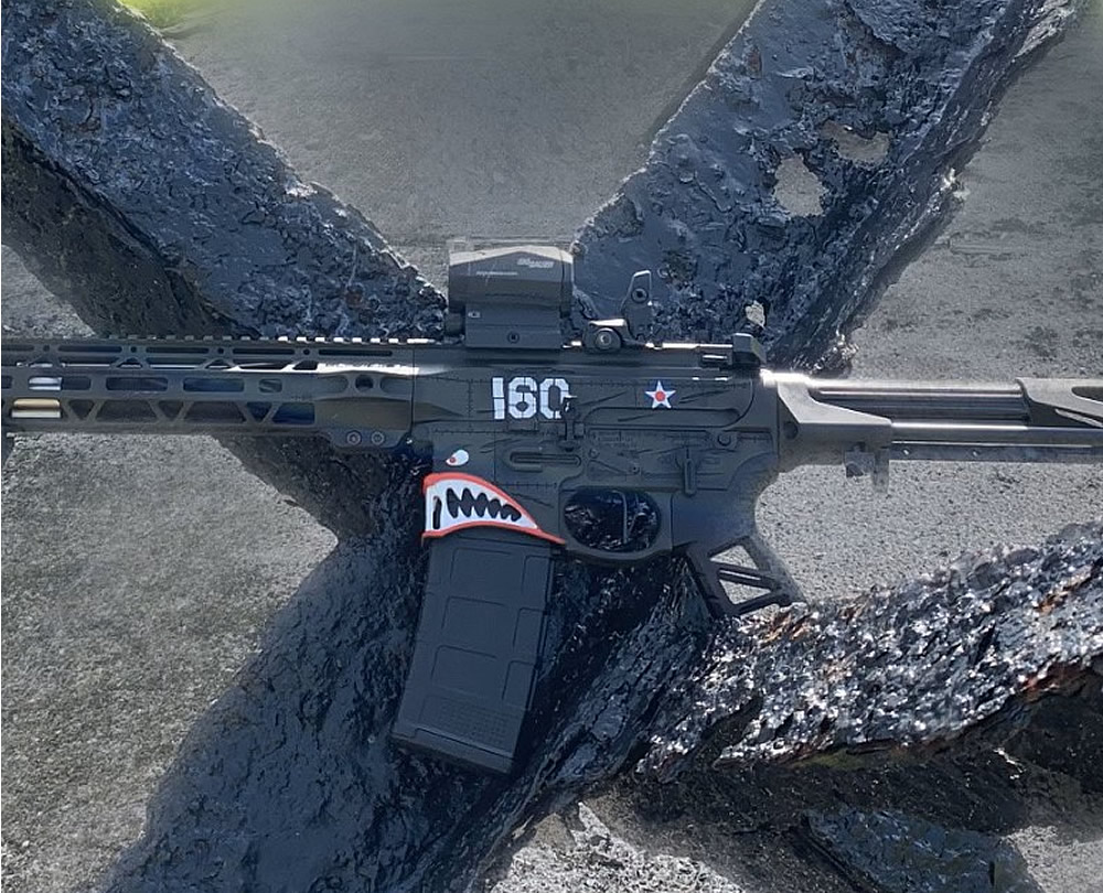 Custom Built AR15 “WWII Warhawk” Built by Tailored Arms